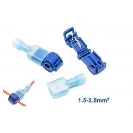 10 connecteurs et cosses bleus, pour feeder de 1,5 à 2,5 mm mm2