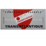 Plaque  d'itinéraire Compagnie Générale Transatlantique