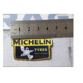 Repro de plaque émaillée " Michelin Bibendum Tyres" 1/43,5 - 1/87