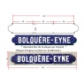 Repro de la plaque de la gare de Bolquère-Eyne desservie par le train jaune