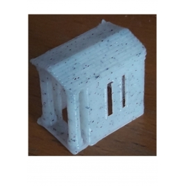 Petite chapelle en marbre pour cimetière, échelle N