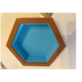 Grande piscine hexagonale échelle zéro