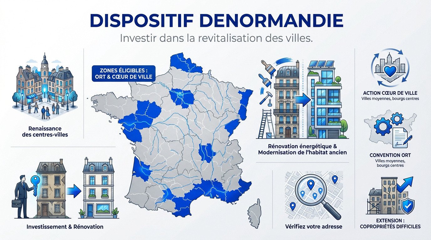 Rénovation d'un immeuble ancien en centre-ville dans le cadre de la loi Denormandie