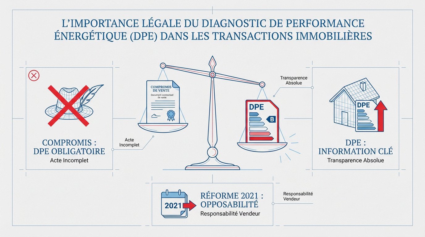 Illustration de l'obligation du diagnostic de performance énergétique