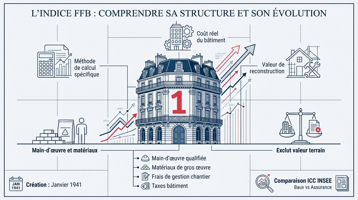Graphique illustrant l'évolution de l'indice FFB