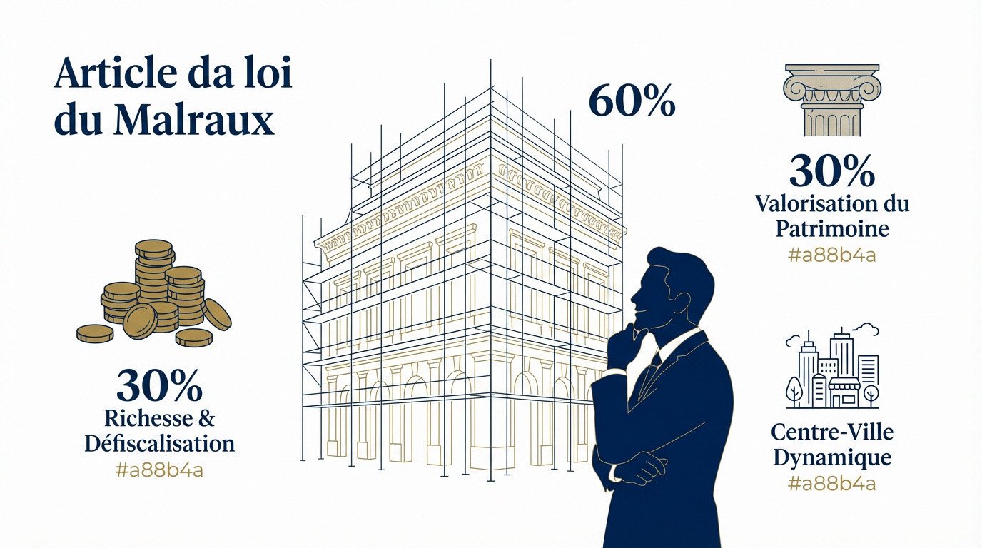 Restauration d'un immeuble de prestige en centre historique via la loi Malraux