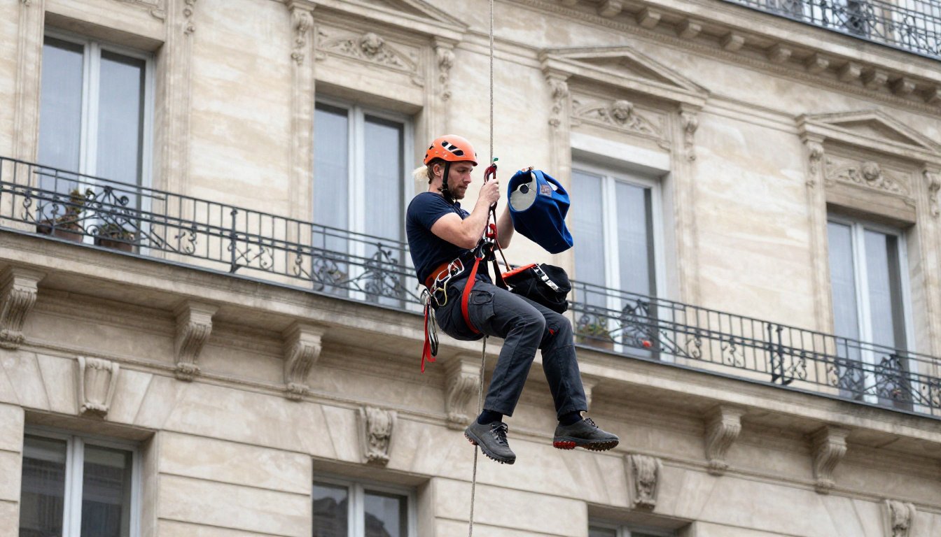 Cordiste Paris : solliciter la précision du travail sur cordes en milieu urbain