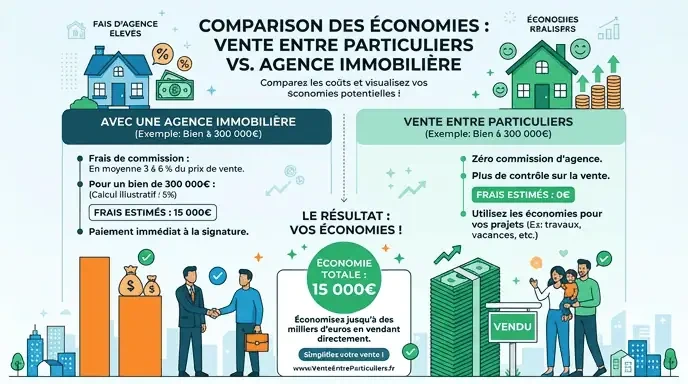 économies frais agence immobilière vente entre particuliers (1)