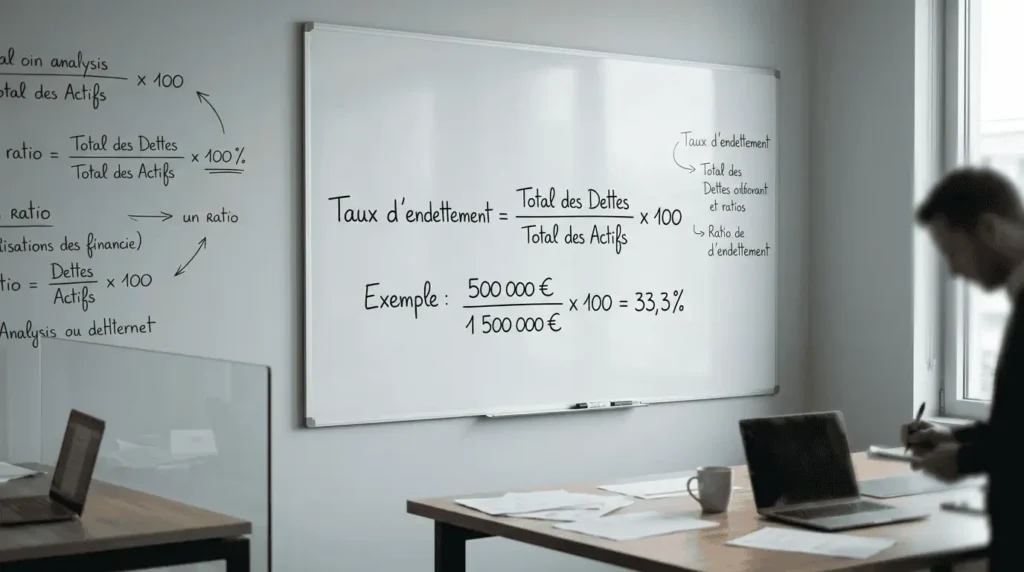 formule calcul taux dendettement mensualités revenus