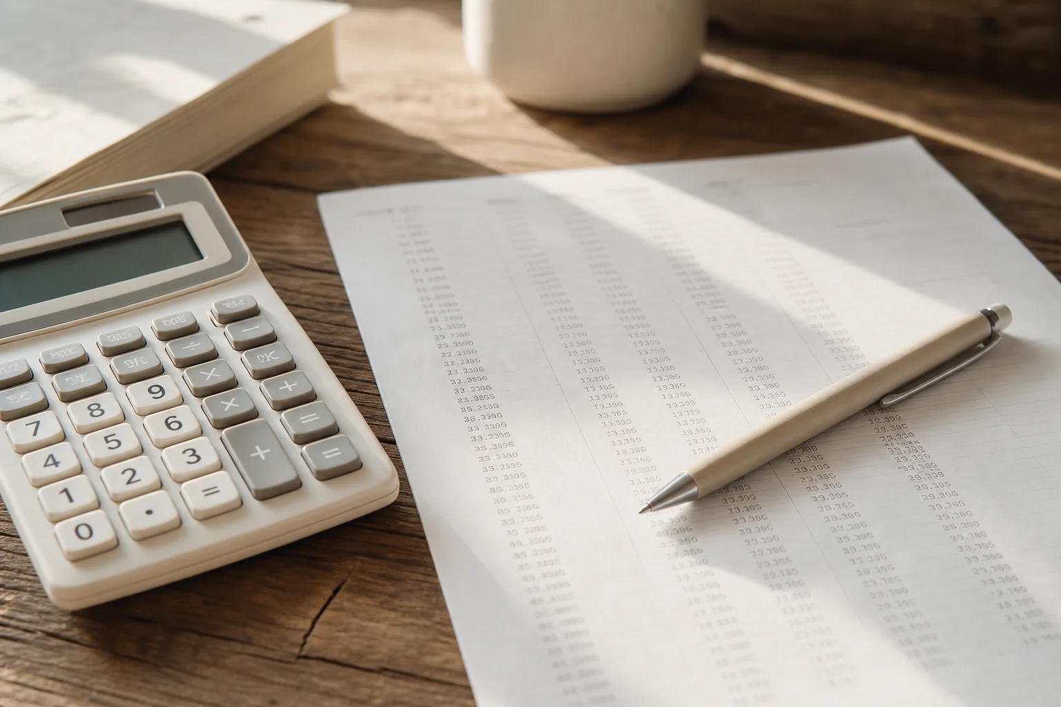 Formule de simulation prêt relais calcul appliquée sur papier