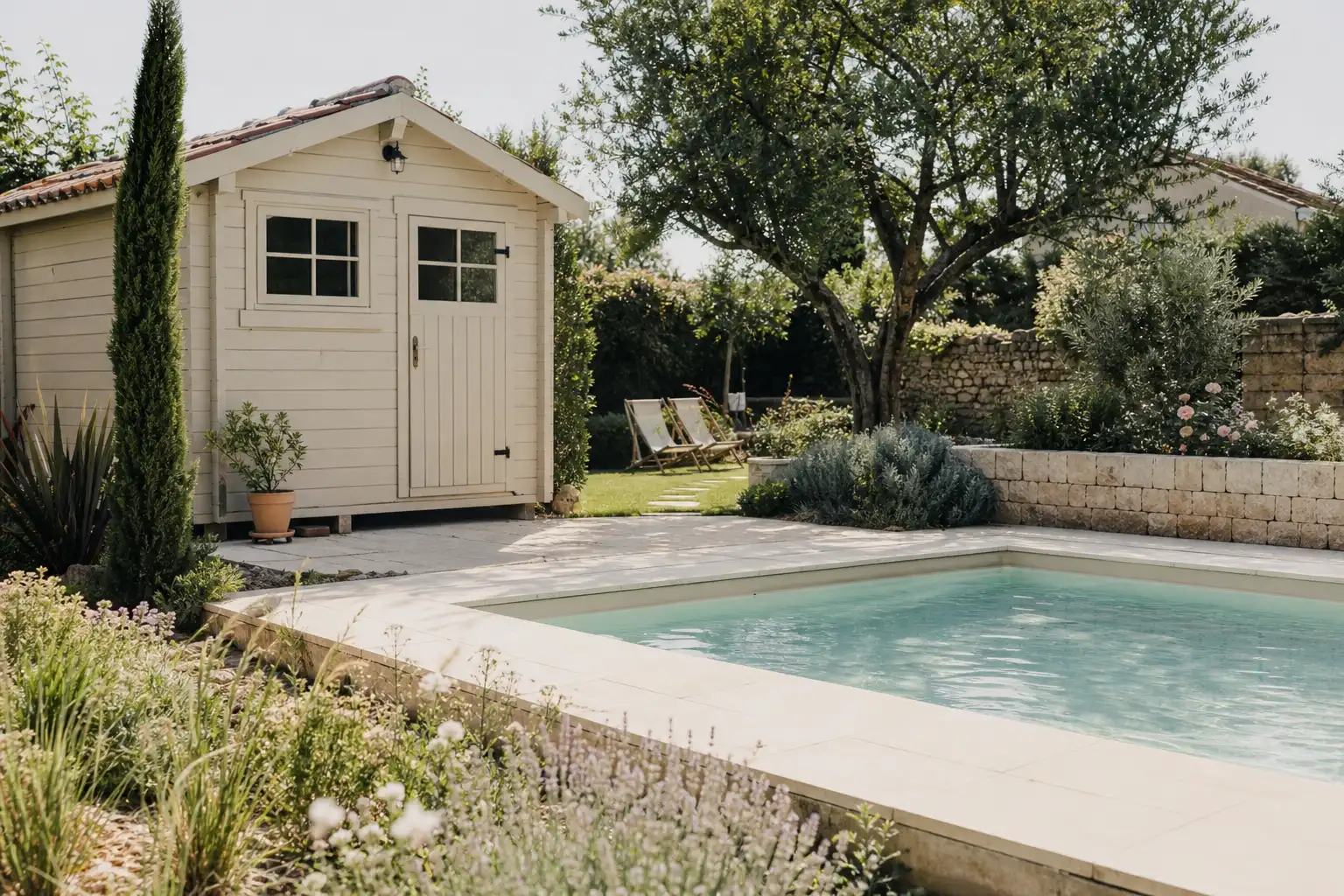 Piscine taxée et abri de jardin soumis à la taxe d'aménagement