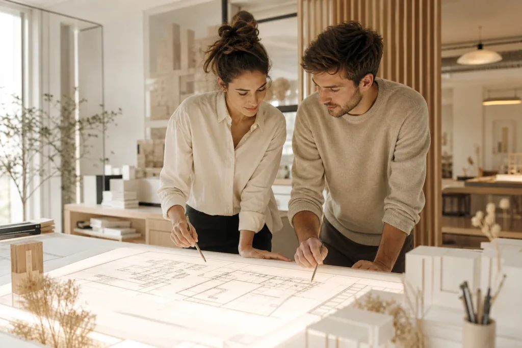 Calcul de la taxe d'aménagement maison neuve sur plans de construction